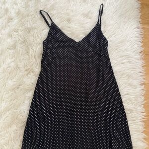 Brandy Melville Black and White Polka Dot Dress NWT